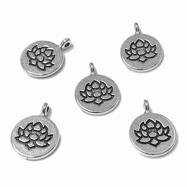 DIJE FLOR DE LOTO 1526 15MM