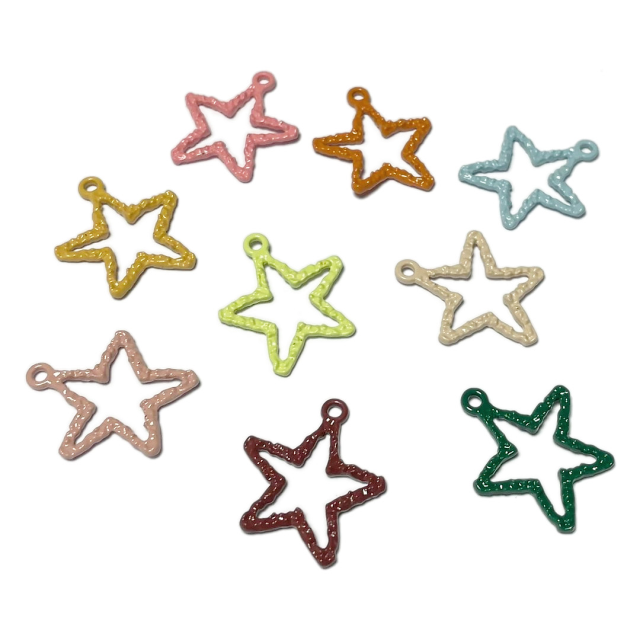 DIJE ESMALTADO ESTRELLAS 20X18MM - SURTIDOS