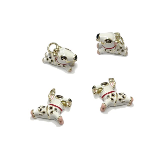 DIJE PERRO 12X17MM - BAÑO DE ORO