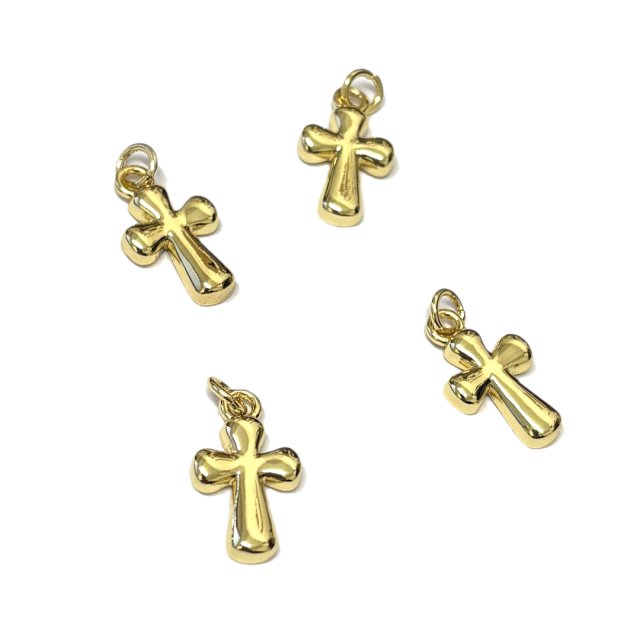 CRUZ 15X10.5MM - BAÑO DE ORO