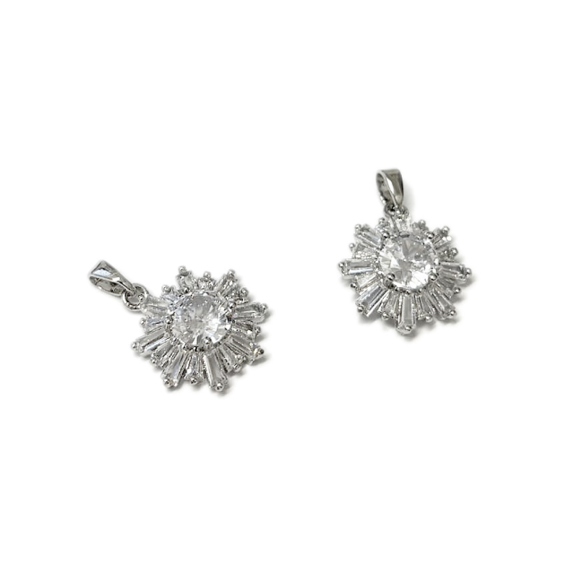 DIJE MEDALLA CIRCULO 16MM - BAÑO DE RODIO