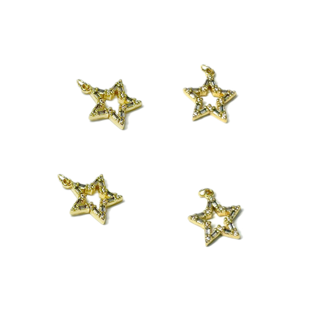 DIJE ESTRELLA 15MM - BAÑO DE ORO