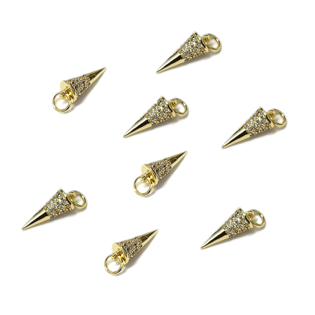 DIJE PUA - PENDULO 13X6MM - BAÑO DE ORO