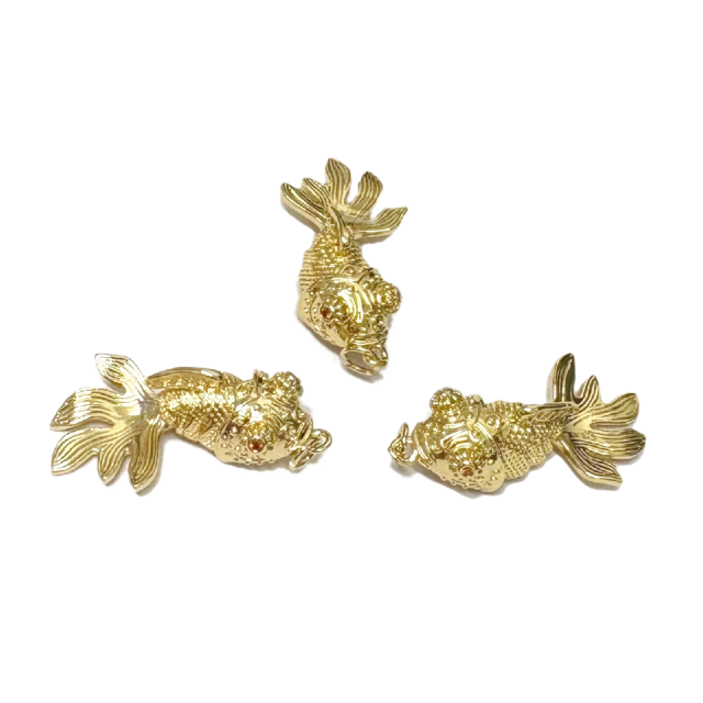 DIJE PEZ 33X18MM - BAÑO DE ORO (ARTICULADO)