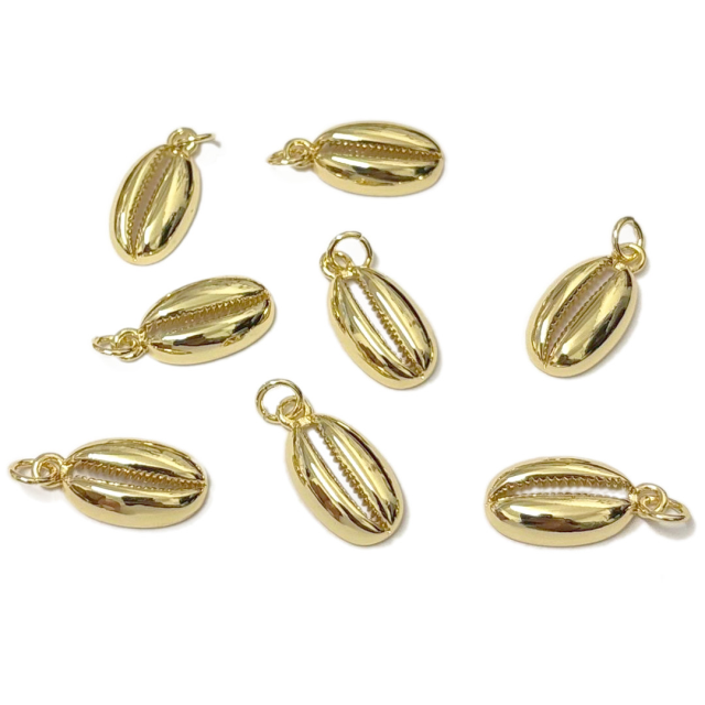 DIJE CARACOL - BUZIO 15X9MM - BAÑO DE ORO