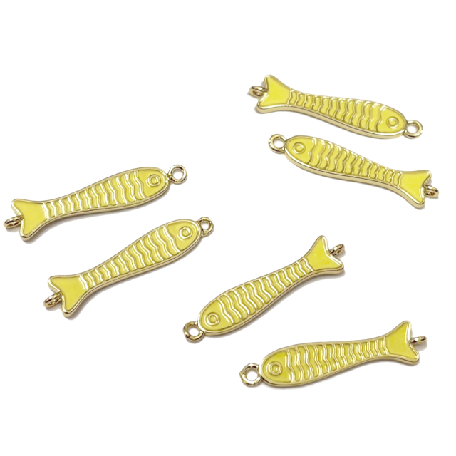 DIJE PEZ 24X7MM - BAÑO DE ORO (AMARILLO) (SEPARADOR) (MAR)