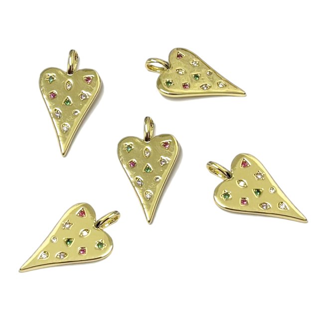 DIJE CORAZON 20X13MM - BAÑO DE ORO