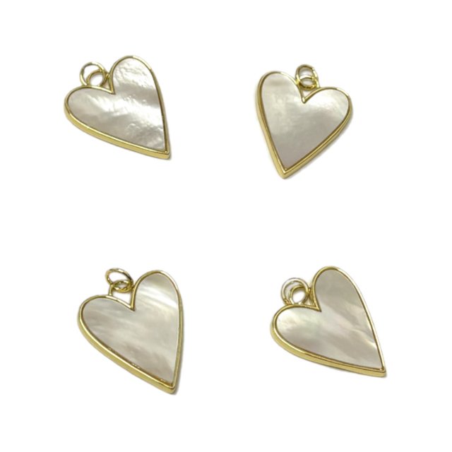 DIJE CORAZON NACAR 20X17MM - BAÑO DE ORO