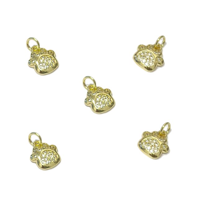 DIJE PATITA 9X10MM - BAÑO DE ORO