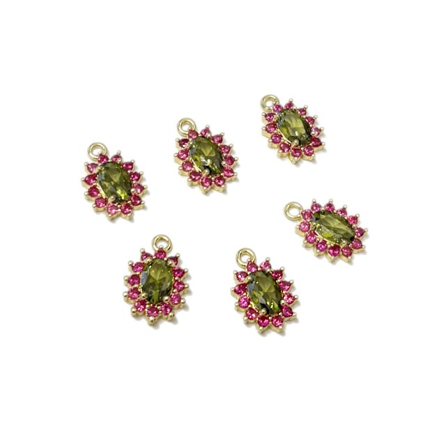 DIJE FLOR 10X9MM - BAÑO DE ORO