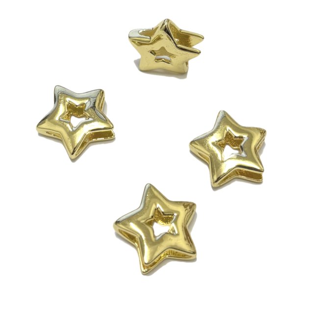 DIJE ESTRELLA 21MM - BAÑO DE ORO (SEPARADOR)