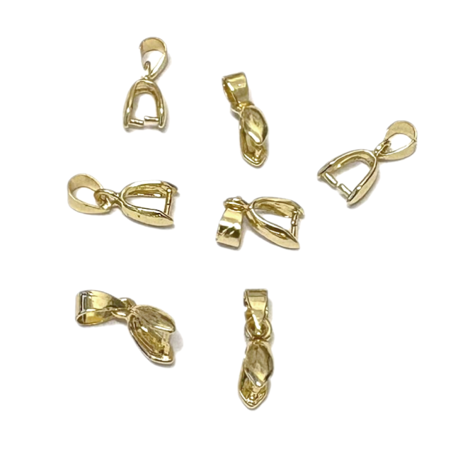 DROP O PORTA DIJE 8MM - BAÑO DE ORO