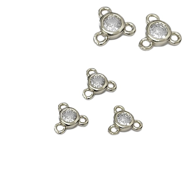 SEPARADOR TRIPLE - CONECTOR 5MM - BAÑO DE RODIO