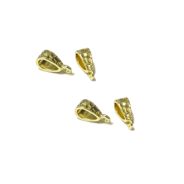 DROP O PORTA DIJE 9X5MM - BAÑO DE ORO