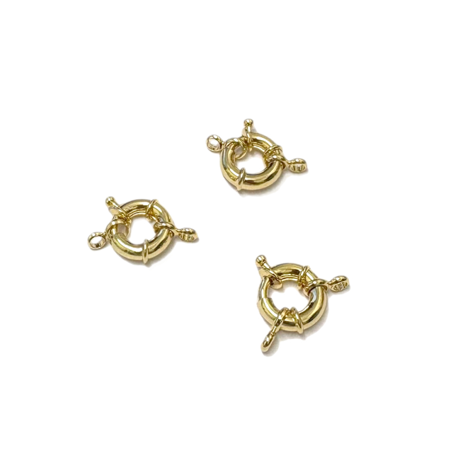 CIERRE MARINERO ARGOLLA 13MM - BAÑO DE ORO