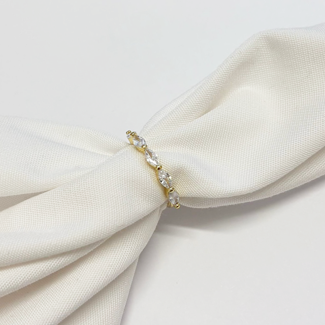 ANILLO ROMBOS 2.5MM - BAÑO DE ORO