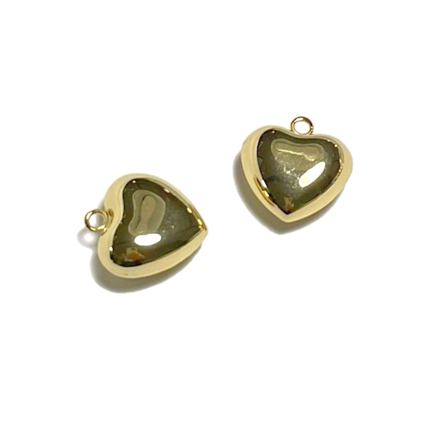 DIJE CORAZON 20X19MM GORDITO - BAÑO DE ORO