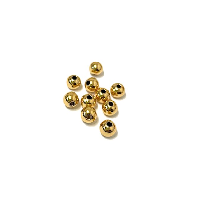 BOLITA 6MM - BAÑO DE ORO (DORADO ROJIZO)