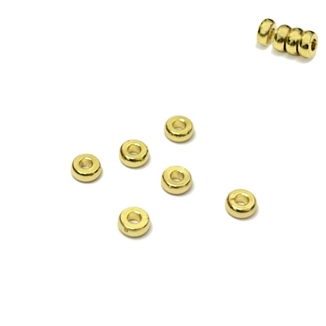 SEPARADOR DONA DISCO 4X2MM - BAÑO DE ORO