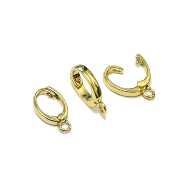 PORTA DIJE 13X10MM - BAÑO DE ORO