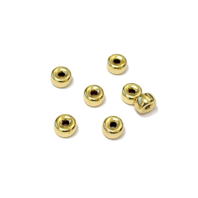 SEPARADOR DONA DISCO 5X3MM - BAÑO DE ORO