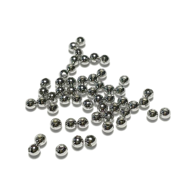 BOLITA 4MM HUECA - BAÑO DE RODIO