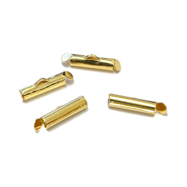 TERMINAL TUBO 4X15MM PARA MIYUKI - BAÑO DE ORO