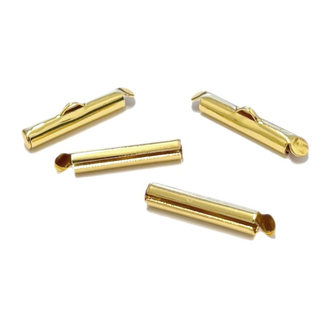 TERMINAL TUBO 4X20MM PARA MIYUKI - BAÑO DE ORO