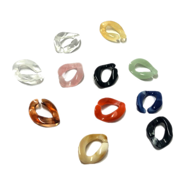 CADENA ACRILICO #611 GROUME 13X10X2MM (ESLABONES SUELTOS)