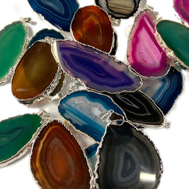 PIEDRAS ELECTRO CHAPA DE AGATA (5CM APROX)