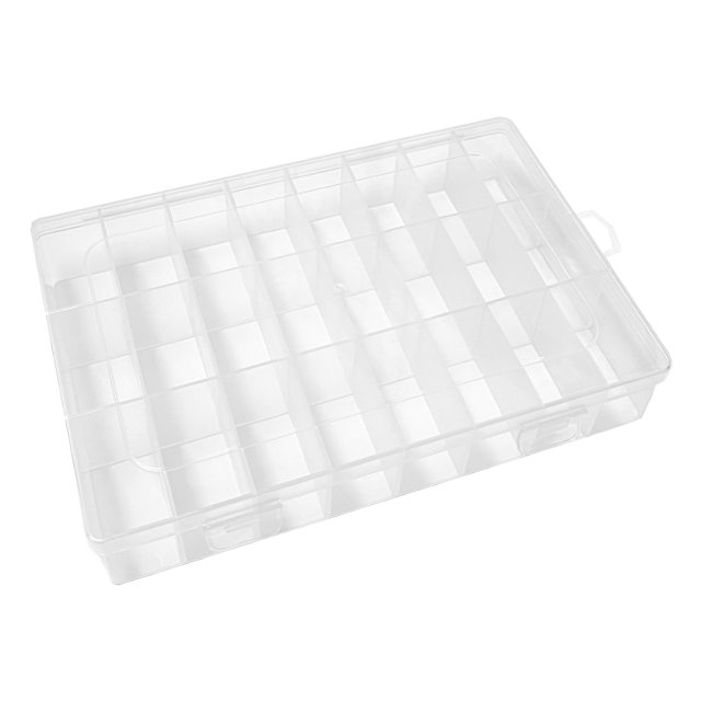 CAJA ORGANIZADORA 19.5X13X3.5CM (24R-FIJAS) - PARA KIT