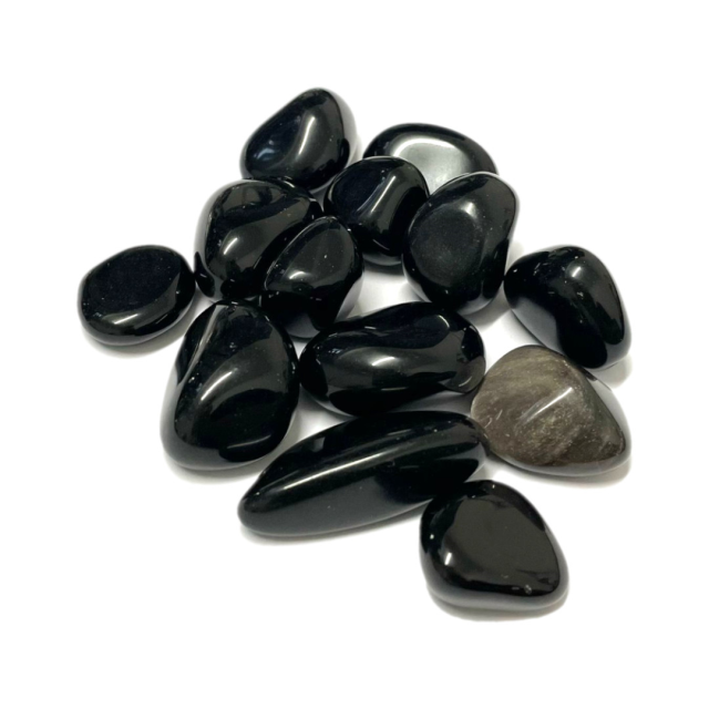 OBSIDIANA NEGRA PULIDA -100G