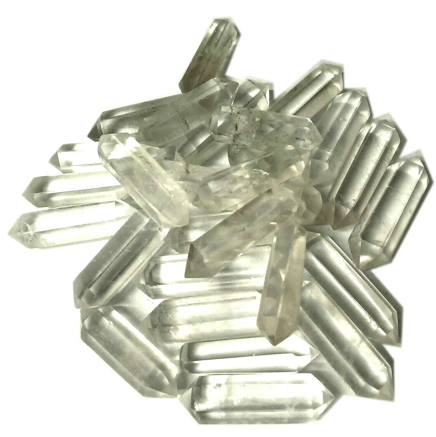 CUARZO CRISTAL PUNTA FACETADO BIPOLAR