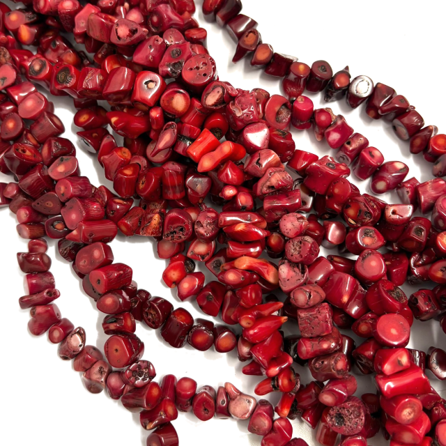 CORAL TUBITOS L 9.5-10X12MM APROX (COLOR REALZADO CON TINTA)