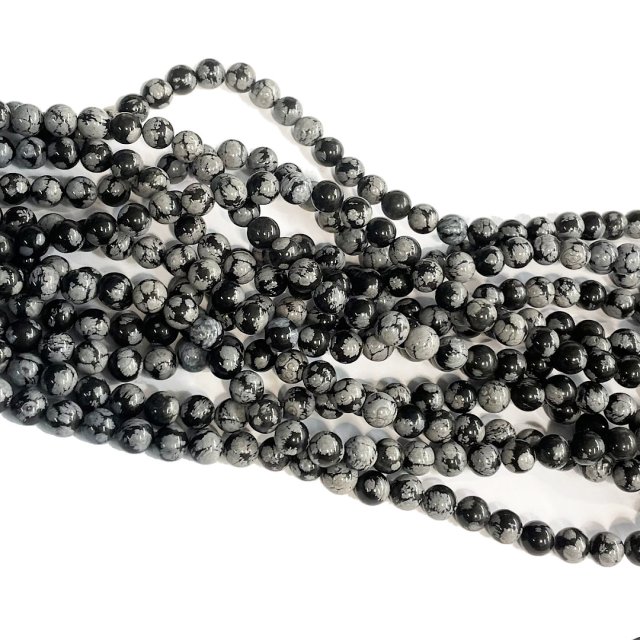 PIEDRAS BOLITAS 10MM - OBSIDIANA NEVADA
