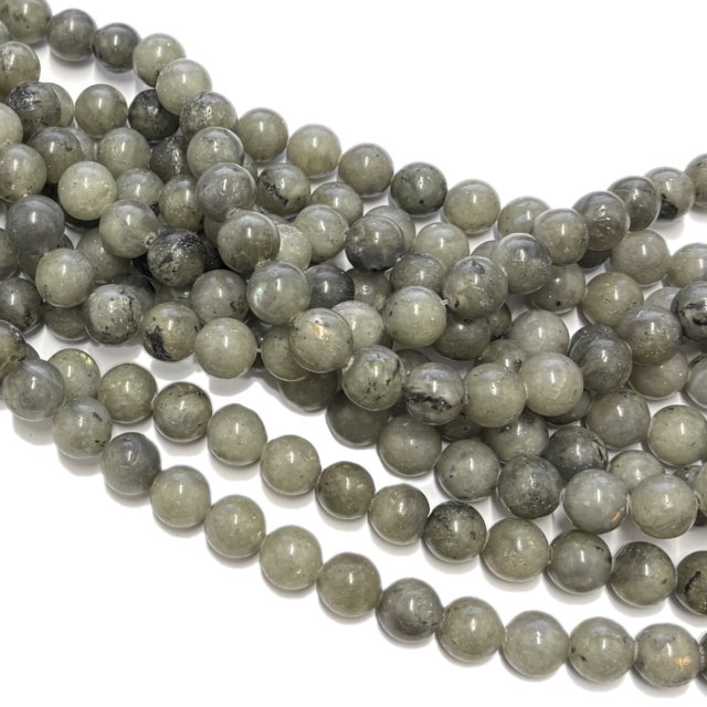 PIEDRAS BOLITAS 12MM - LABRADORITA VERDE