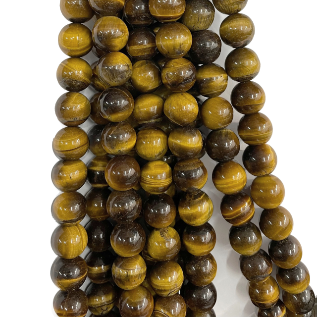 PIEDRAS BOLITAS 14MM - OJO DE TIGRE