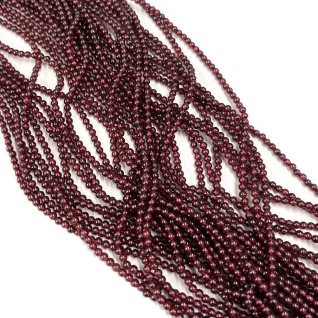 PIEDRAS BOLITAS 3MM - GRANATE