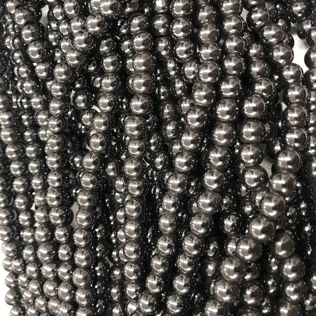 PIEDRAS BOLITAS 6MM - HEMATITE