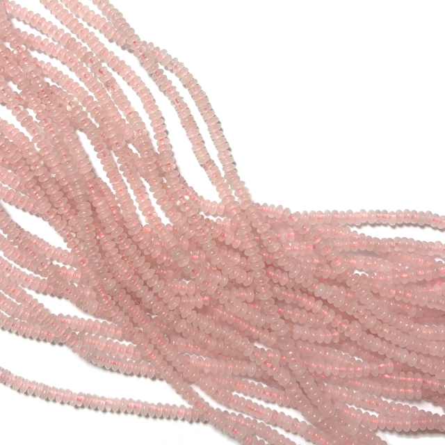 PIEDRAS DONA 4X2MM - CUARZO ROSA (COLOR REALZADO CON TINTA)