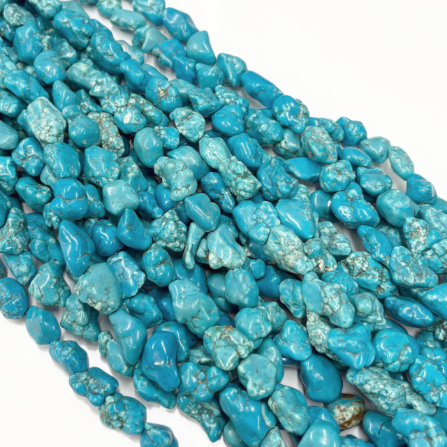 PIEDRAS IRREGULARES TURQUESA - CHICA (10X8MM APROX)