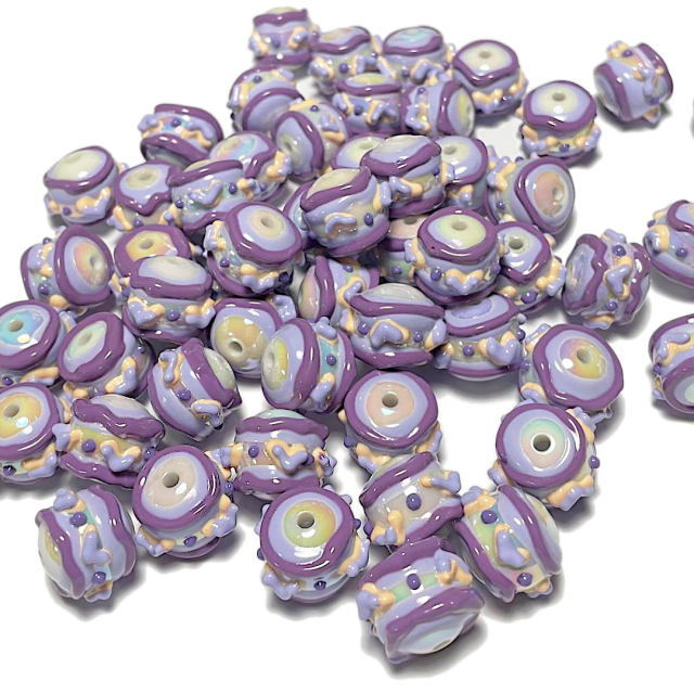 CUENTAS DONAS 20X15MM - VIOLETA