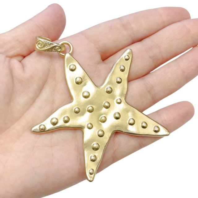 DIJE ESTRELLA XL 67X68MM - DORADO MATE