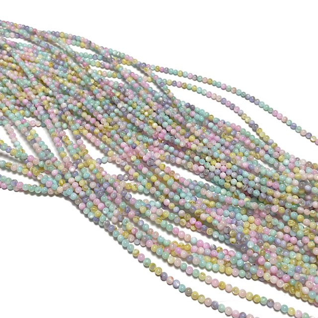 T-BOLITAS NACAR 3MM -MIX COLORES (TEÑIDA)