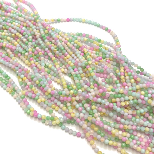 T-BOLITAS NACAR 4MM -MIX COLORES (TEÑIDA)