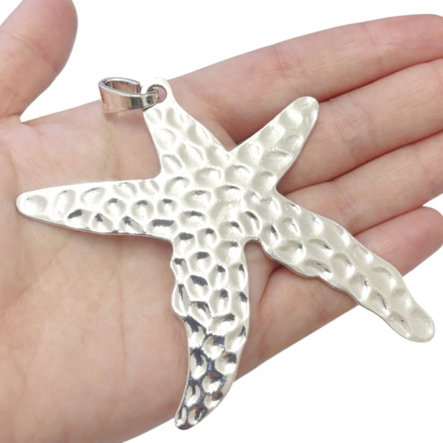 DIJE ESTRELLA DE MAR XL 83X75MM - NIQUEL
