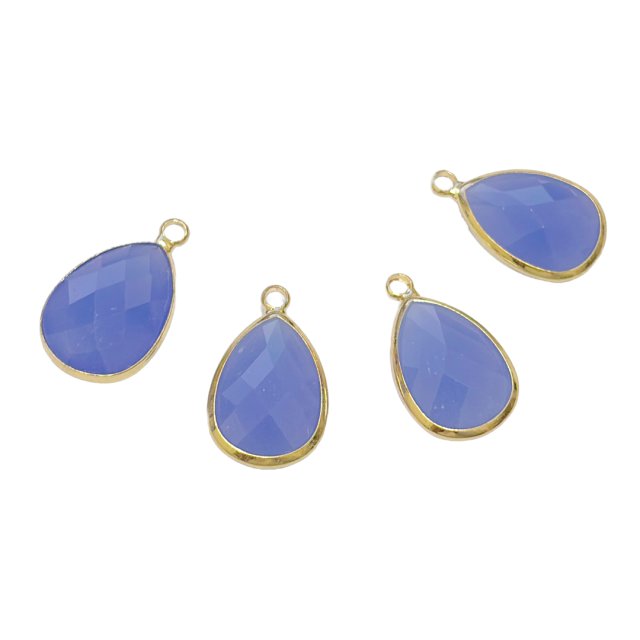 DIJE LAGRIMA CRISTAL 18X13MM - LAVANDA