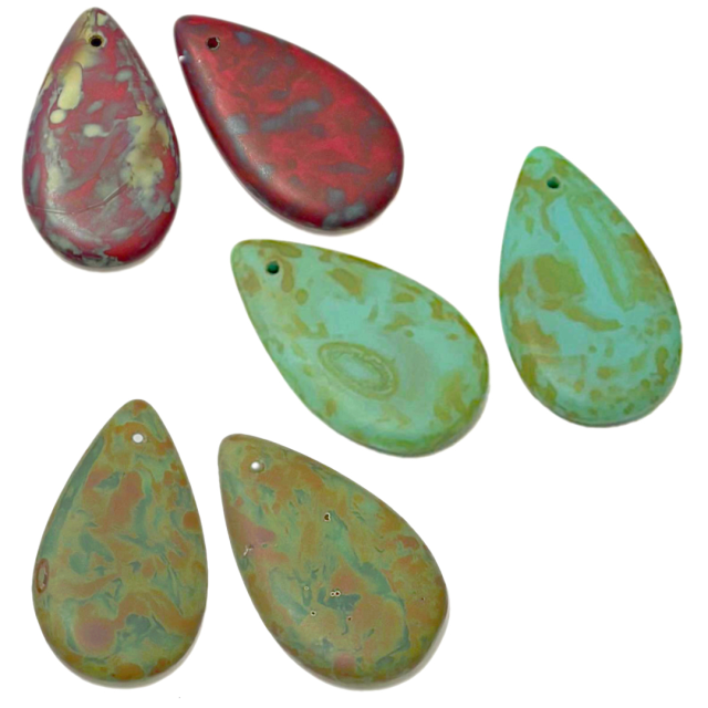 CRISTAL CHECO LAGRIMA 31X18MM (X UNIDAD)