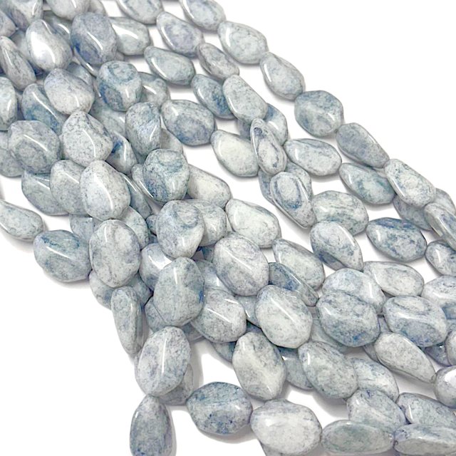 CRISTAL CHECO CELESTE 16X12MM (X TIRA)
