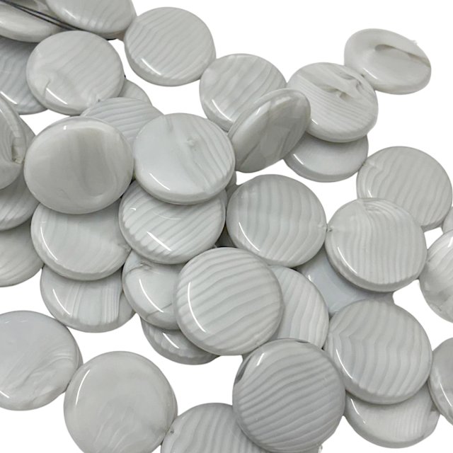 CRISTAL CHECO GRIS CIRCULO 28X7MM (X TIRA)
